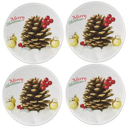 Hermia Pack de 4 Manteles Individuales Multicolor de 37 cm